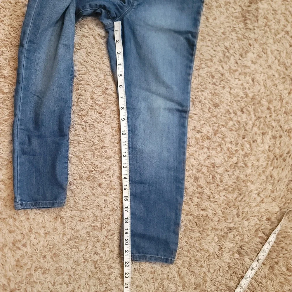 2 OshKosh B'gosh Jeggings Girls Size 8 Blue Denim Elastic Waist Stretch Pants